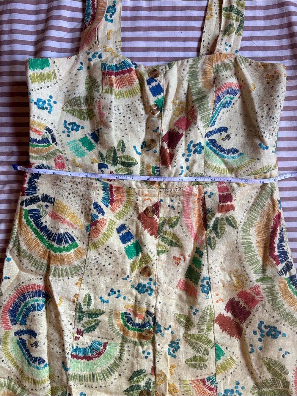 Linen Mini Dress - Farm Rio - Picture 3 of 7